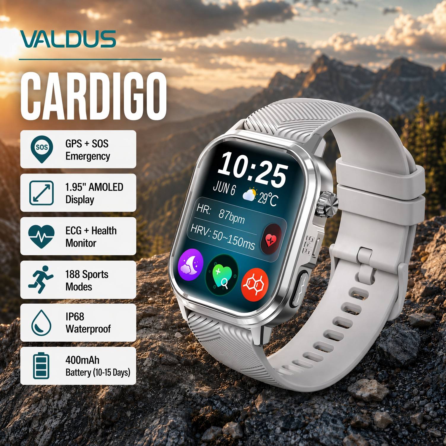 Умные часы VALDUS CARDIGO для  – обзор и цена Smart Watch